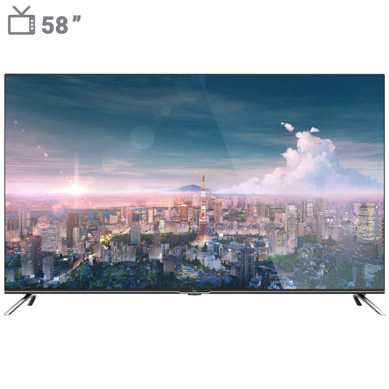تلویزیون ال ای دی هوشمند جی پلاس مدل GTV-58LU722S سایز 58 اینچ