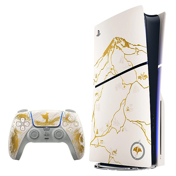 کنسول بازی سونی مدل PlayStation 5 Slim Ghost of Yotei Gold Limited Edition