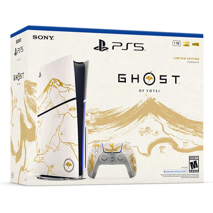 کنسول بازی سونی مدل PlayStation 5 Slim Ghost of Yotei Gold Limited Edition